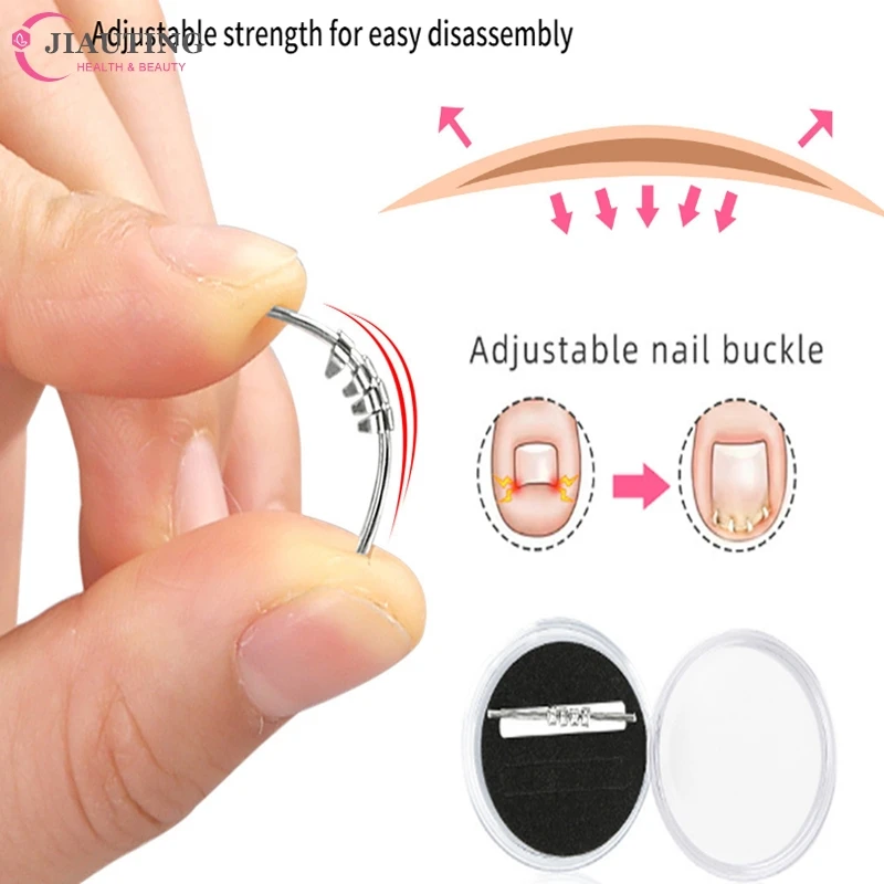 เครื่องมือแก้ไขเล็บเท้าเหล็กคุดที่มองไม่เห็นคลิปหนีบยืดได้1ชิ้น