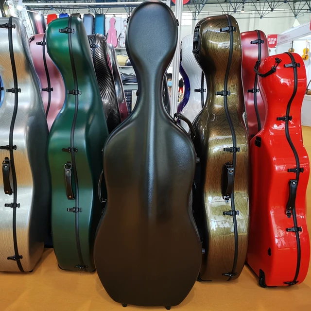 Carbon fiber cello case 4/4 3/4 Carbon Fiber Cello Box waterproof high strong portable ,  light aircraft consignment Hard box