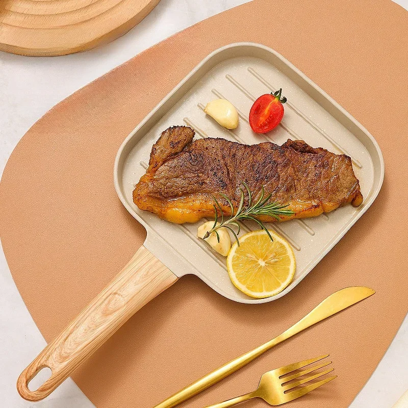 Medical-Stone Frying Pans Non Stick Pan Breakfast Fried Egg Cake Steak Sandwich Toast Mold Baking Trays Kitchen Cooking Tools