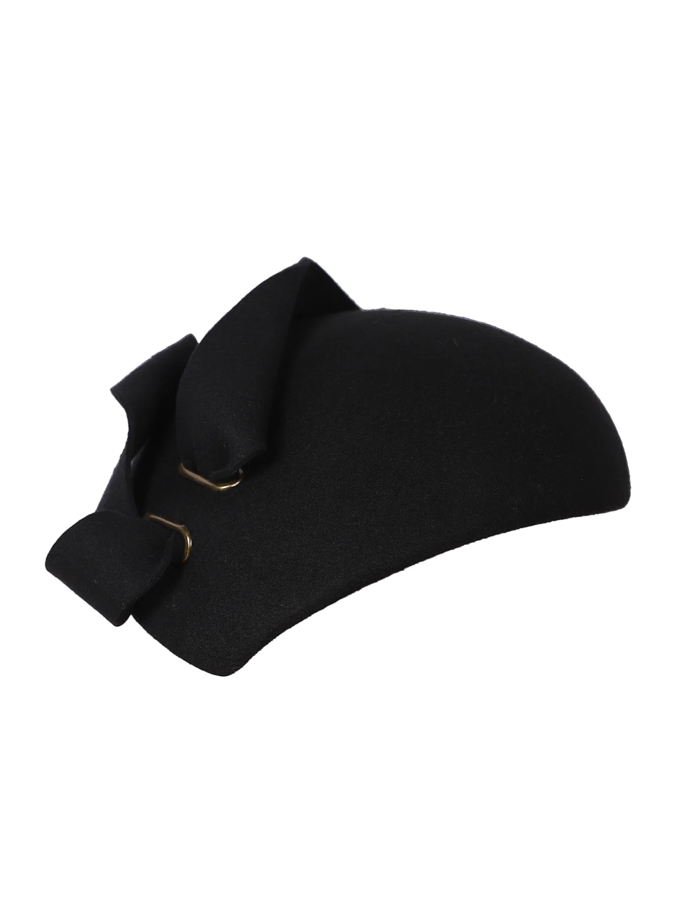 Elegant Wool Felt Derby Fascinators Hats in Pink & Black for Women Ladies - Church Cocktail Kentucky Hat with Metal Buckle
