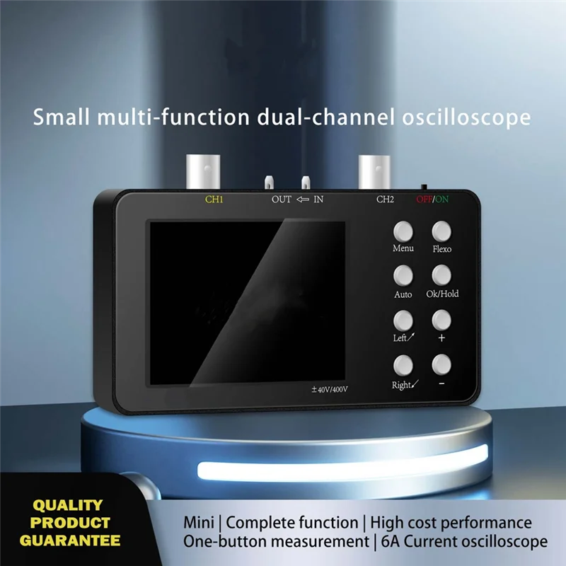 ABRW-Digital Oscilloscope Dual-Channel 50M Sampling Rate 10M Analogue Bandwidth 6A Current Waveform Measurement