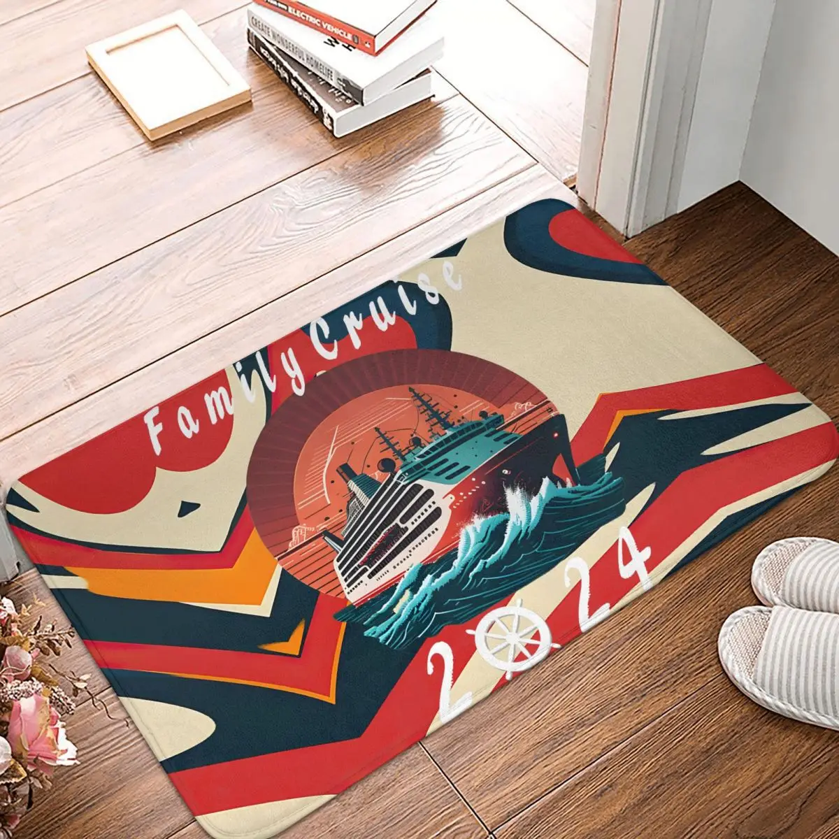 2024 Family Cruise Kitchen Non-Slip Carpet Dsney Cruise Line Bedroom Mat Entrance Door Doormat Floor Decor Rug