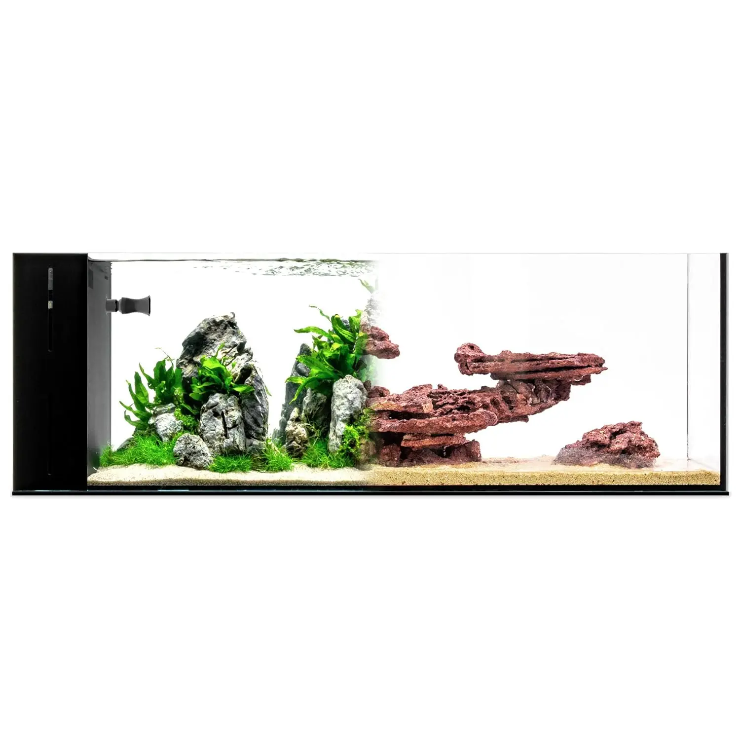 

Двухкамерный аквариум AIO для пресной и соленой воды, безрамный, с тройной системой фильтрации, на заказ