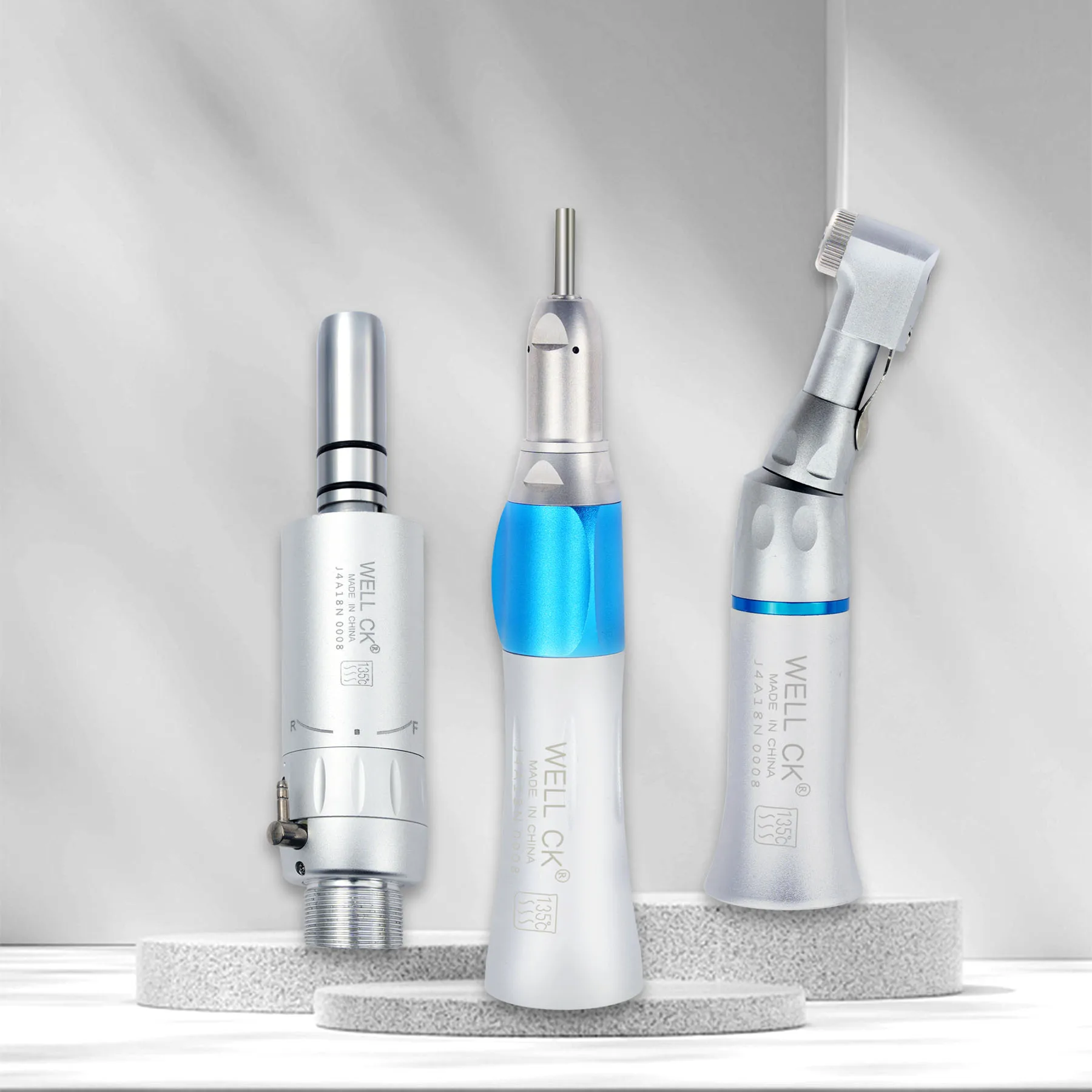 Наборы стоматологических низкоскоростных наконечников, 2-отверстий, пневматический двигатель, контругловой прямой наконечник, стоматологическое оборудование, инструмент для полировки микромотора