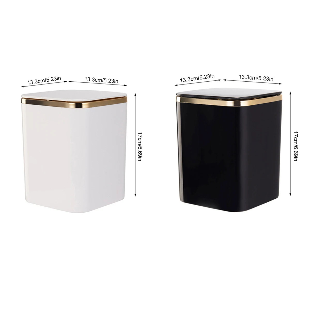 Mini Waste Bins Desktop Garbage Basket Home Table Plastic Trash Can Office Supplies Dustbins Car Portable Sundries Barrel Box