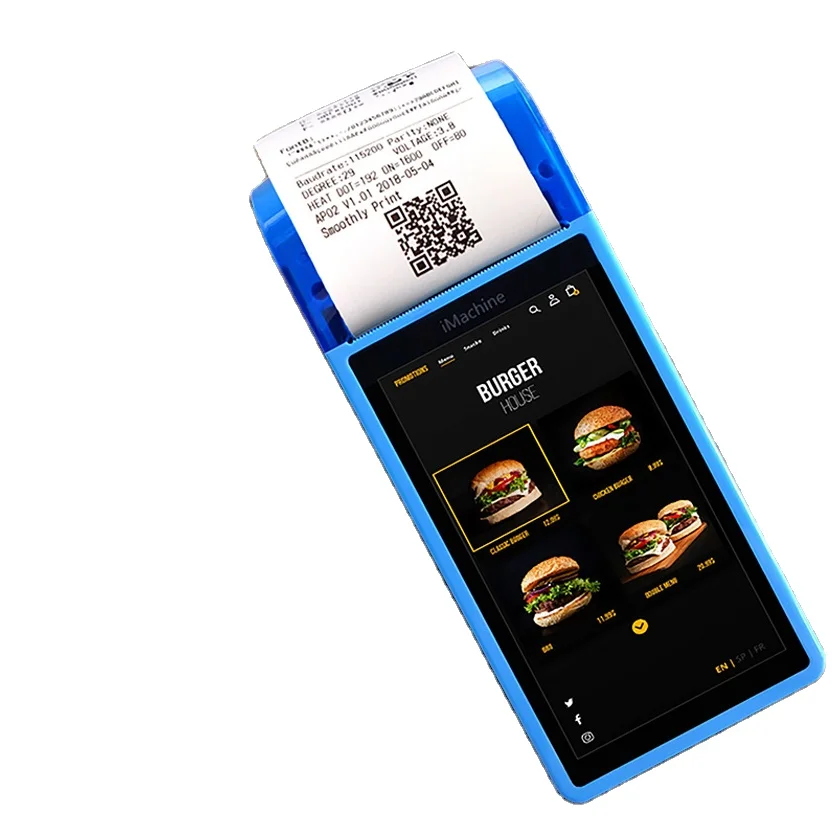 

Wholesale POS System Handheld Android with NFC/WIFI/BT Scanner for the Ordering System Android 11 6 Inch All in One