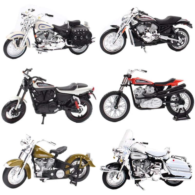 1/18 Maisto Harley FLHR Road King Moto K Modello XR750 Breakout DYNA Street Bob CVO Road Glide VRSCR Rod XR1200X Bici Giocattoli