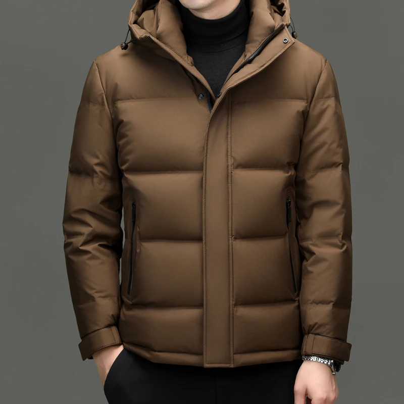 2024 new arrival winter jacket 90% white duck down jackets men,mens thicken warm parkas winter down coat,hooded parkas men L-5XL