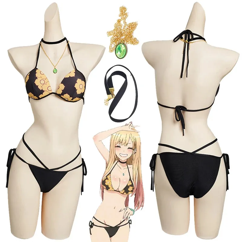 

Marin Kitagawa Fantasty Swimsuit Anime My Dress Up Cosplay Darling Disguise Costume Bikini Women Halloween Fantasia Clothes