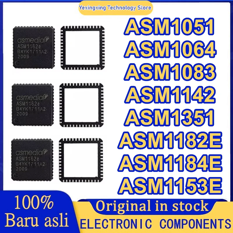 

ASM1051 ASM1064 ASM1083 ASM1142 ASM1351 ASM1182E ASM1184E ASM1153E QFN48 IC Chip 100% New Original in stock