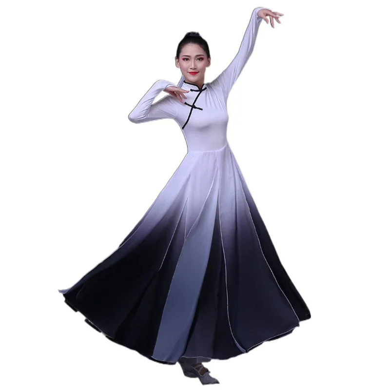 Classical dance performance clothes for women Modern dance Chinese geomancy ink Han suit opening dance big swing skirt