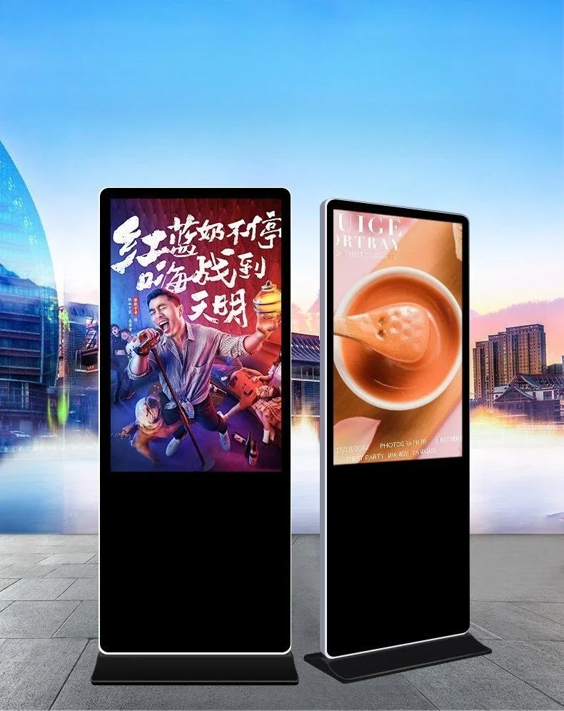 55 inch indoor HD LCD screen landing vertical advertising machine Android network touch advertising machine manufacturers