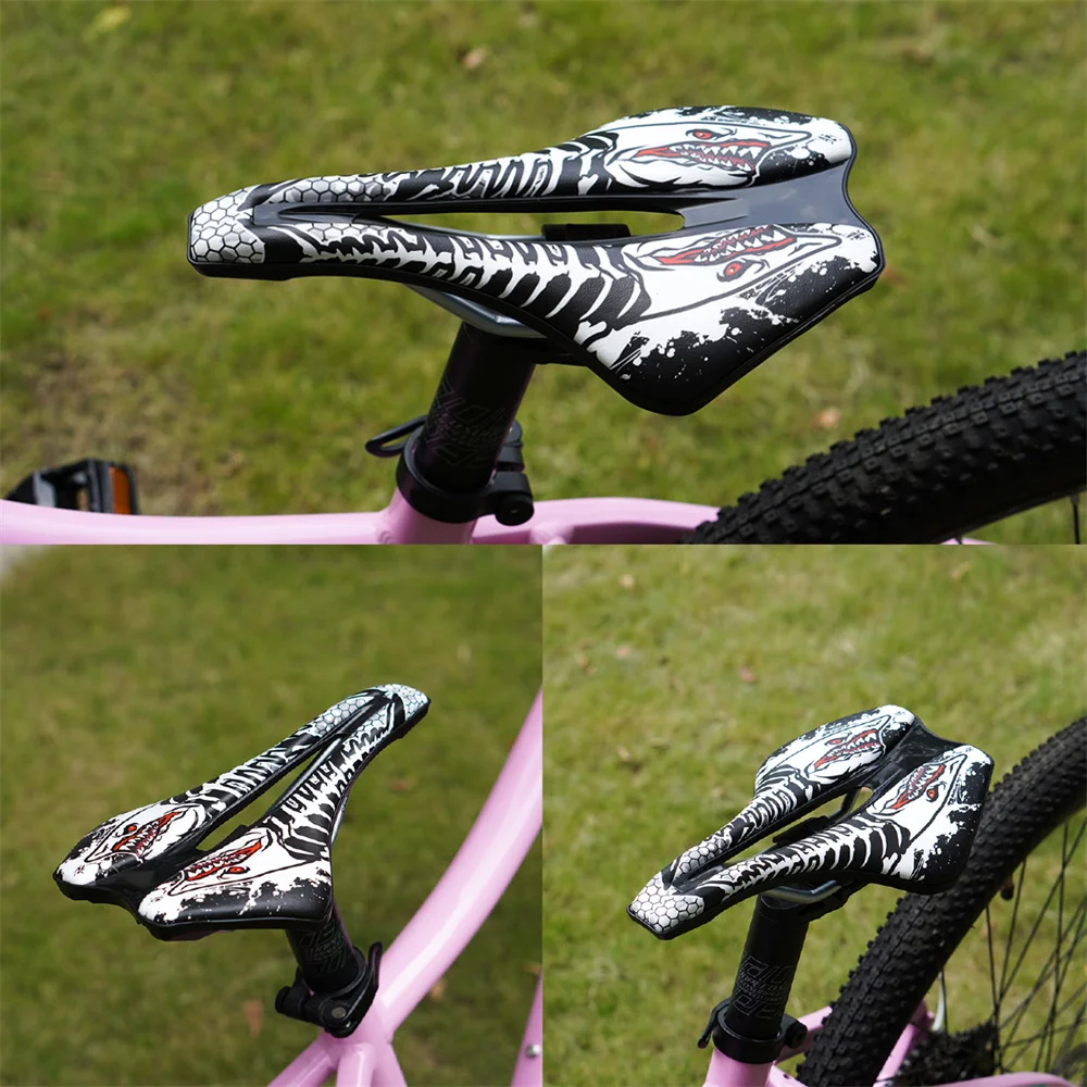 CNC Bicycle Saddle Shock Absorbing Comfortable Road Bike Seat PU Ultralight  MTB Saddles Racing