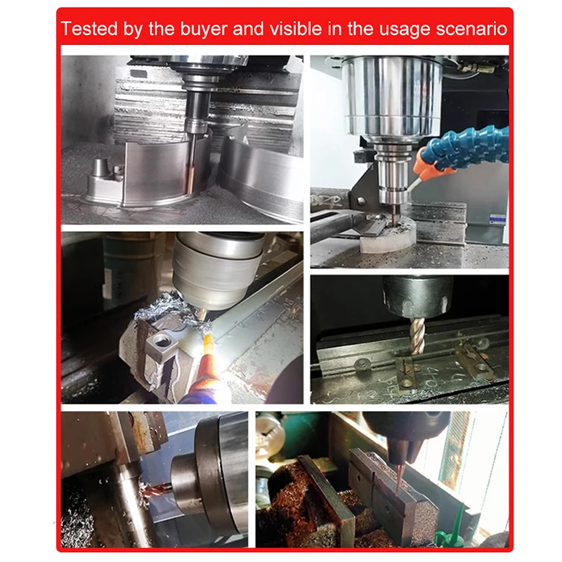 Imagem -05 - Cnc End Mill Alloy Coating Ferramenta de Corte de Aço de Tungstênio Flauta Fresa 14 mm 14 mm Hrc60 14x60x14 Dx150l