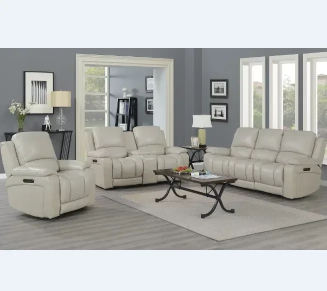 

European luxury living room furniture leather sofa sets 1+2+3