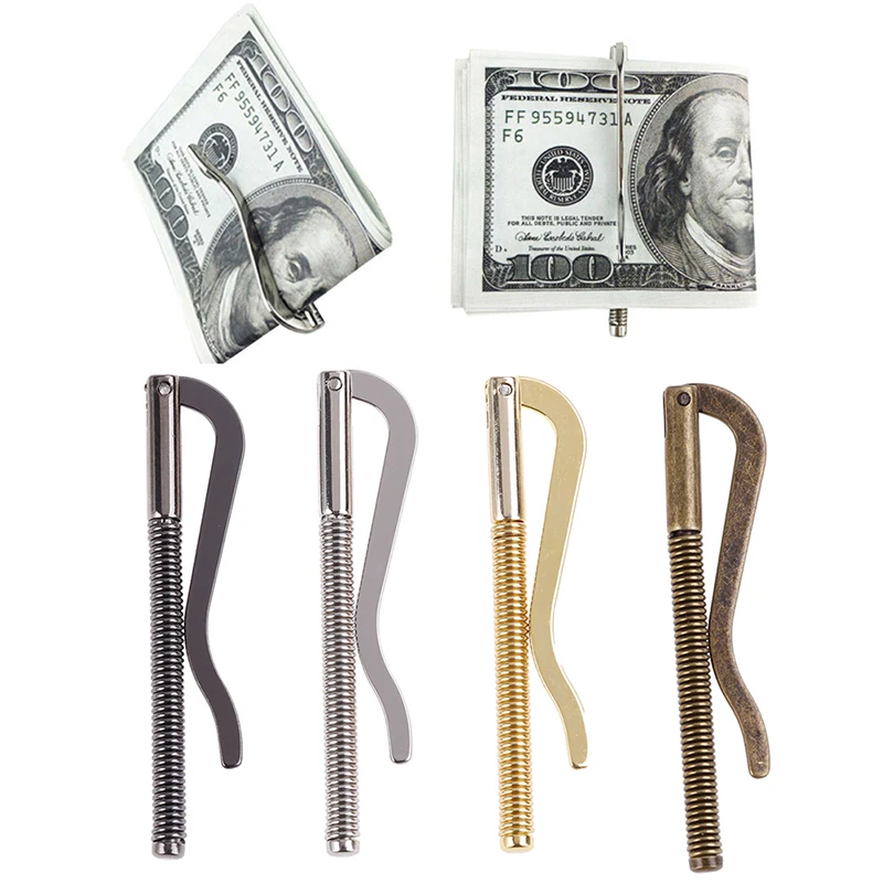 

1PCS New Metal Bifold Money Clip Bar Wallet Replace Parts Spring Clamp Cash Holder Dollar Cash For Men Women