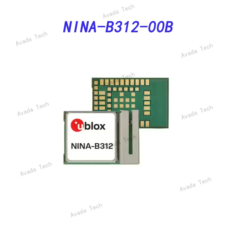 

Avada Tech NINA-B312-00B Bluetooth Module -802.15.1 Bluetooth Low Energy Module and lone, internal antenna 10.0x15.0 mm