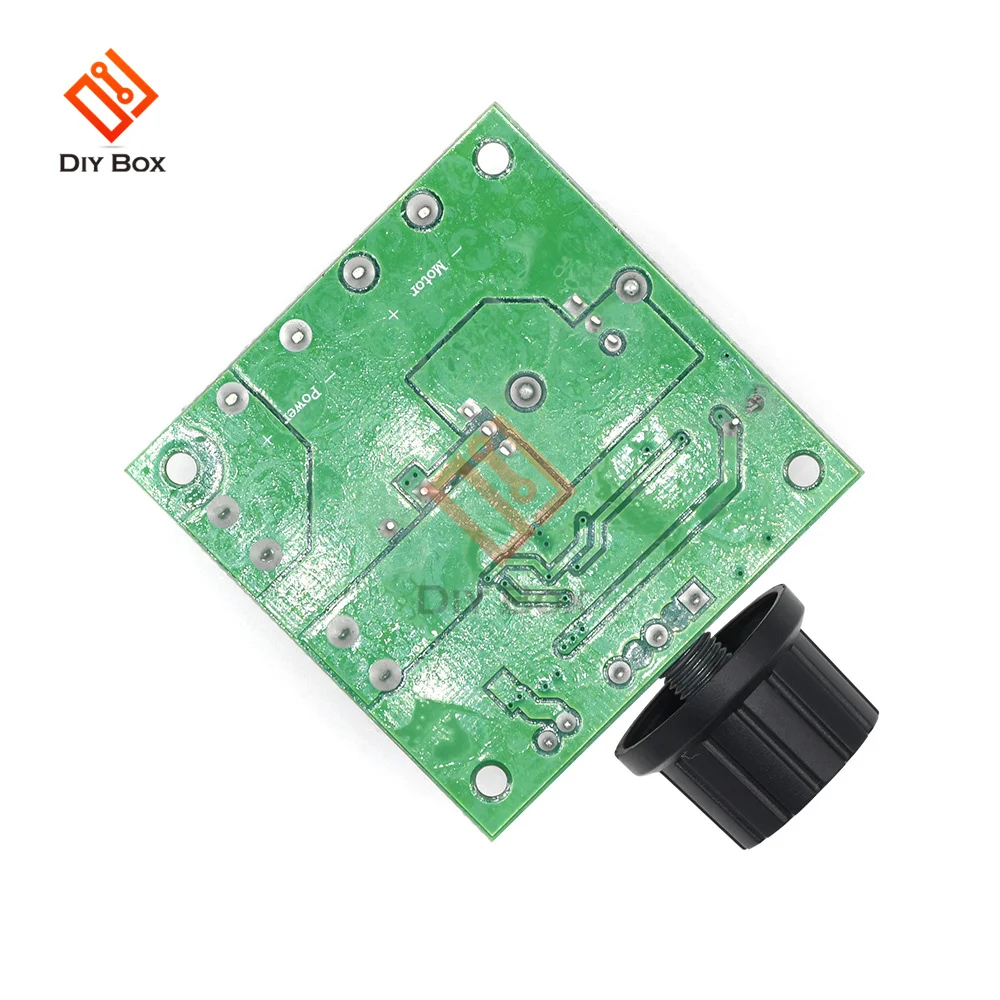 DC 12V 24V 36V Auto PWM DC Motor Speed Controller Module Voltage Regulator Board with Knob Governor Dimmer Switch 400W 10A DIY