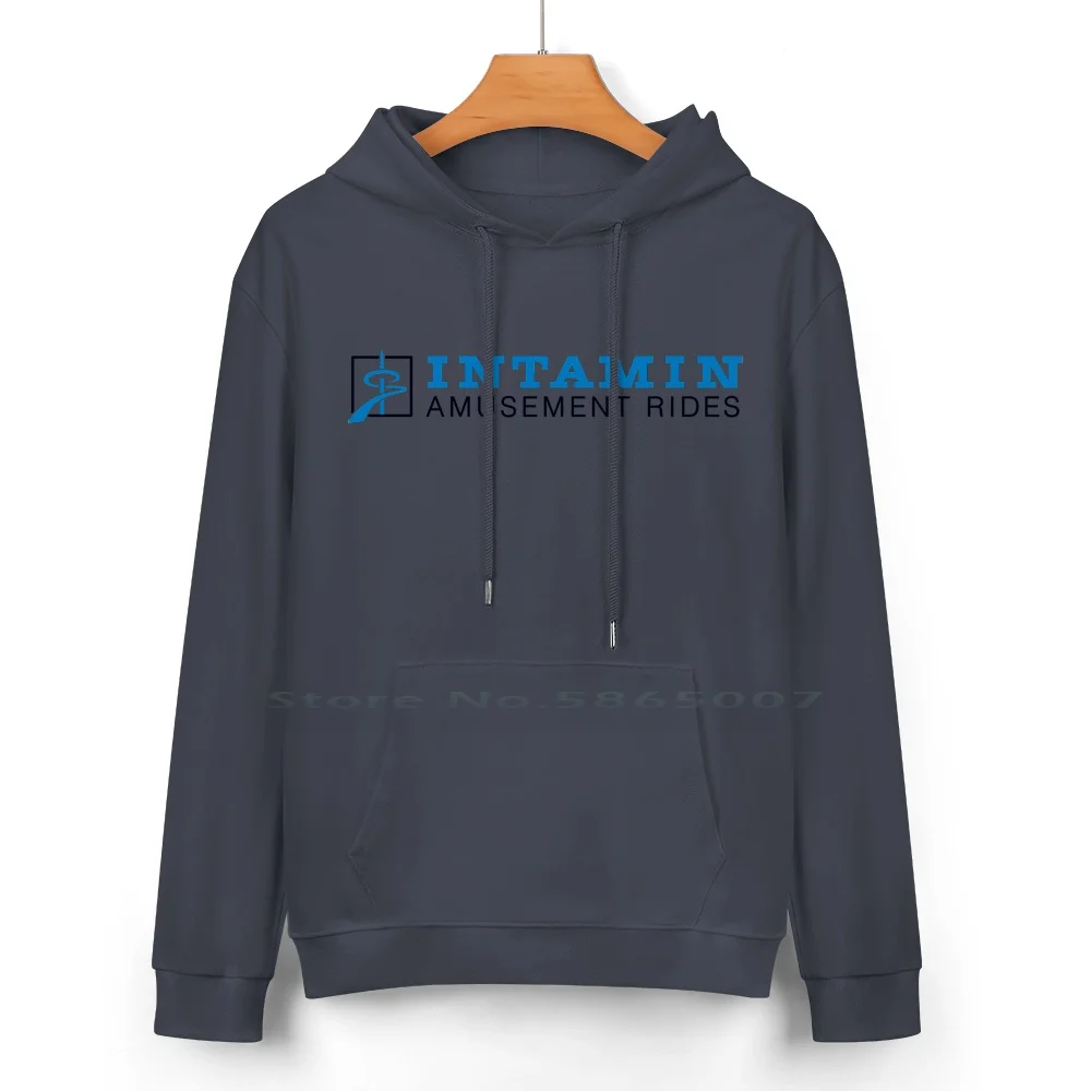 Intamin Rides Logo Pure Cotton Hoodie Sweater 24 Colors Intamin Rollercoaster 100% Cotton Hooded Sweatshirt For Women Men