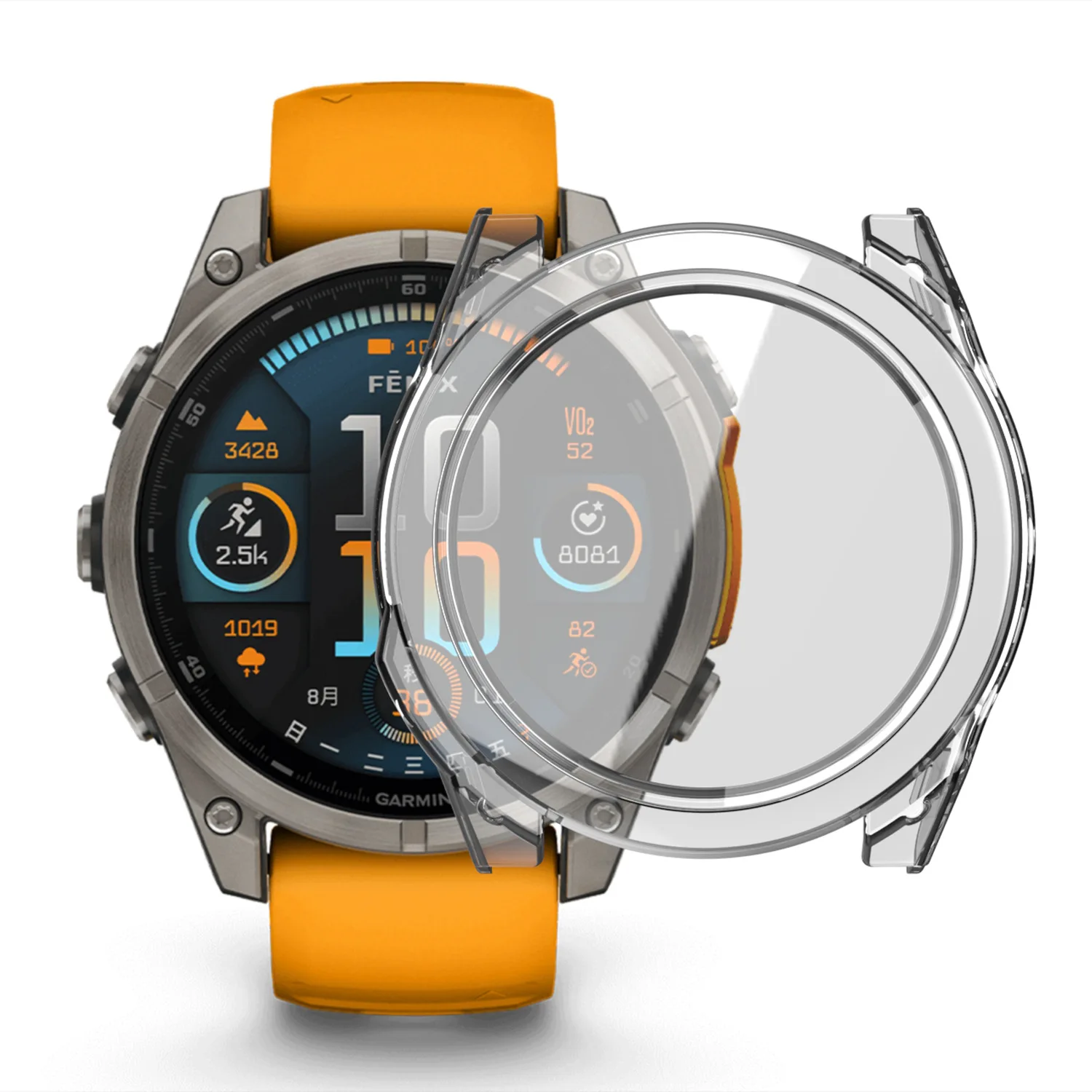 Tempered Glass Watch Case For Garmin Fenix 8 47mm 51mm Fenix8 All-Around Screen Protector Hard PC Bumper Cover Accessories image 2