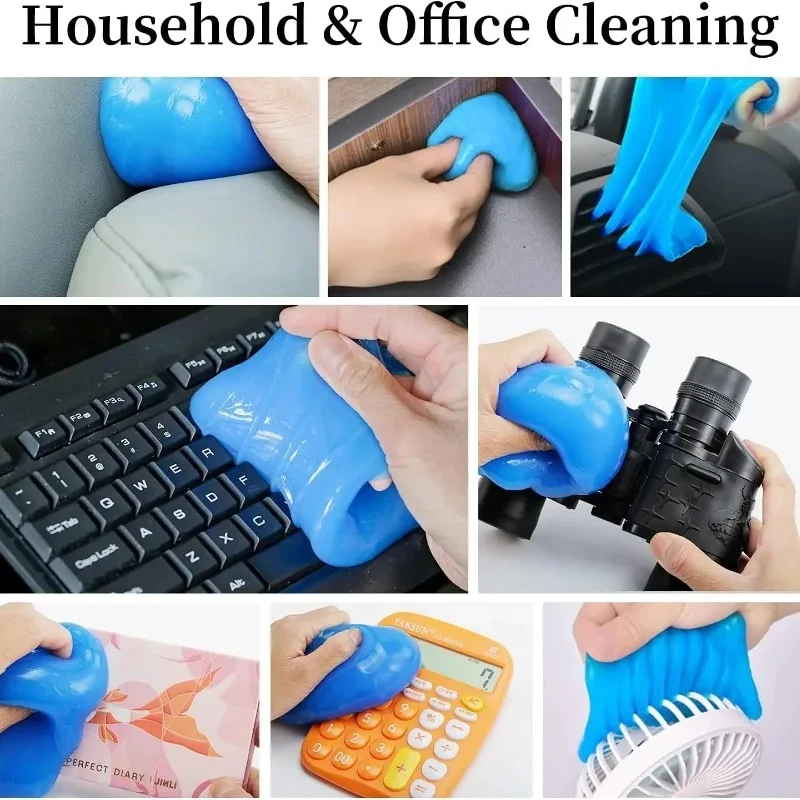 Car Cleaning Gel Reusable Glue Powder Cleaner Gels Cars Interior Putty Cleaner Keyboard Notebook Clean Auto Detailing Tools