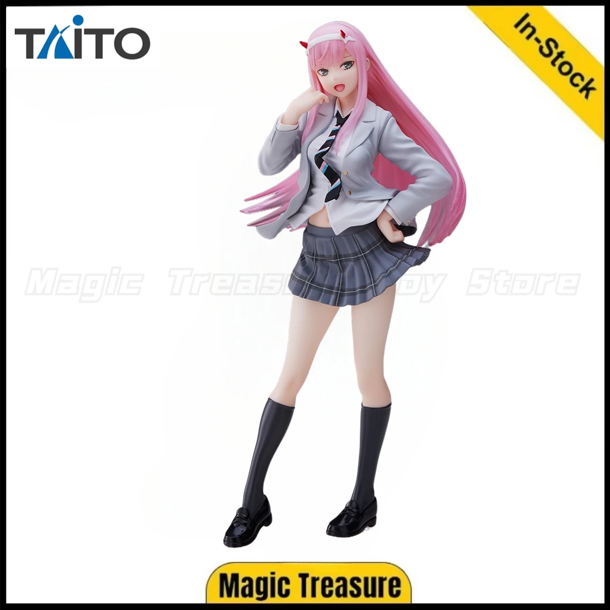 【In Stock 】Original TAiTO DARLING in The FRANXX Zero Two School Uniform Figures Animation Ornaments Collection Gifts