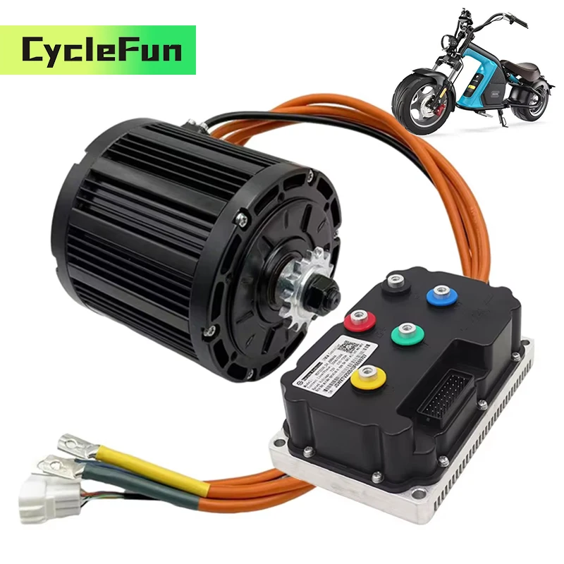 

QS138 3 кВт PMSM двигатель со средним приводом 3800 об/мин с контроллером FarDriver ND72360 типа Холла для электрических мотоциклов, преобразование скутера