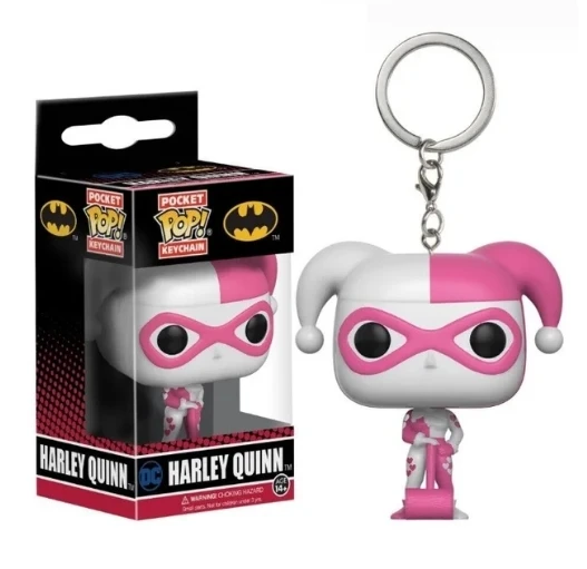 FUNKO POP Movies Suicide Squad The Joker Harley Quinn King Shark Keychain Toy Action Figure Collection Toys for Kids with Box view 4