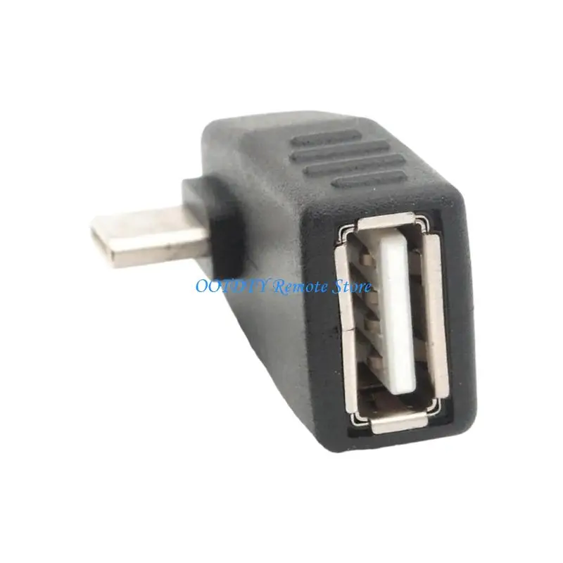 Angled USB Type C OTG Adapters USB 2.0 Female Connector for Flash Drive Mouse