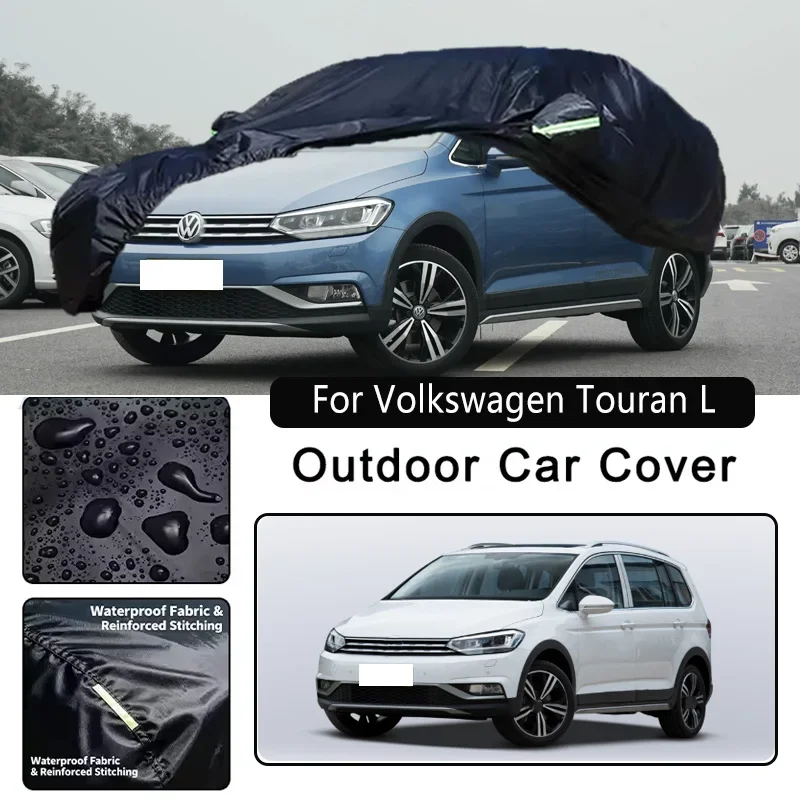 

Чехлы для автомобилей Volkswagen Touran L, водонепроницаемые, пылезащитные, для защиты от солнца, дождя и снега, из плотной ткани Оксфорд, автомобильные аксессуары