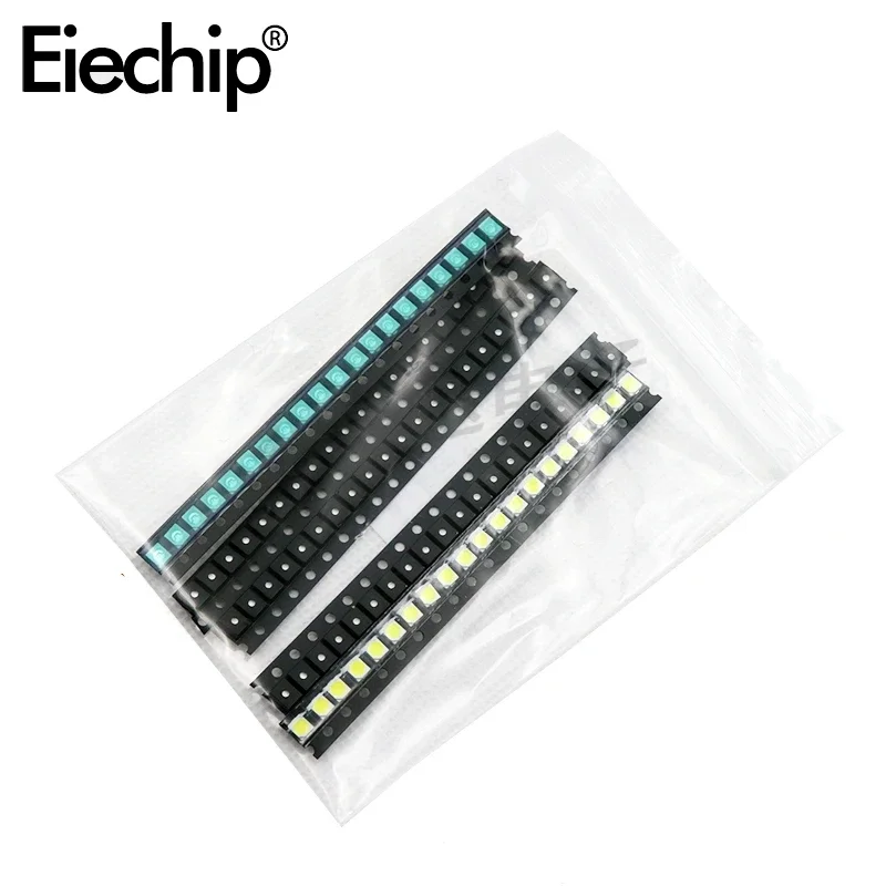 100PCS 1210 SMD LED Kit Red Yellow Green White Blue Electronic Components