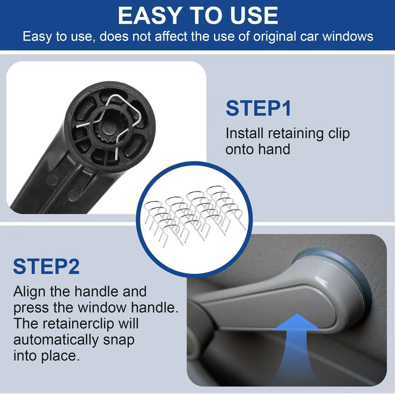 

Window Crank Removal Tool Multi-functional Car Inside Door Panel Retainer for Car Automotive Truck SUV RV Sedan