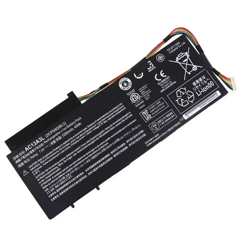 Imagem -06 - Supstone Nova Ac13a3l Kt.00403.013 Bateria do Portátil para Acer Aspire P31314833p3-1713322y2g06as Travelmate X313-ex313-m