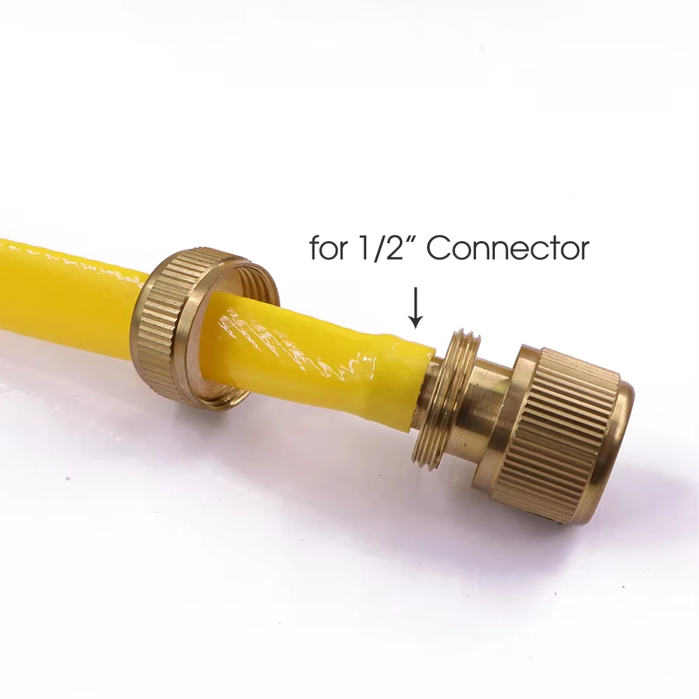 5M 10M 15M 20m TPE Yellow 1/2”Garden Hose for Outdoors Cold-resistanc Car Cleaning High Pressure Pipe Supple Irrigation Tubeing