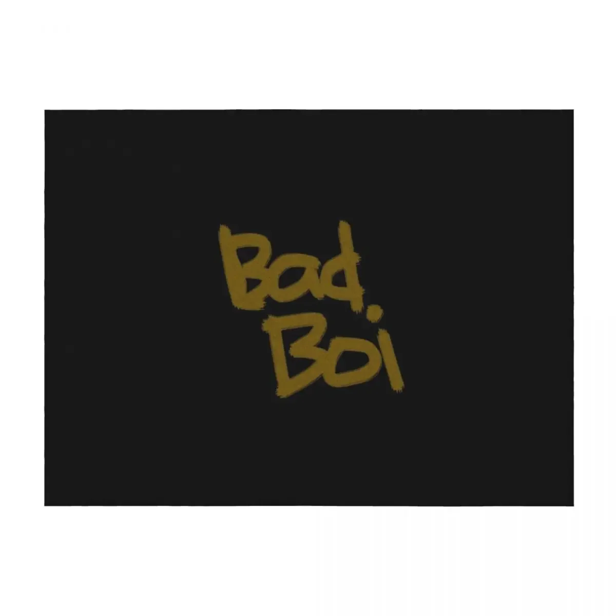 

Bad Boi Freehand Text Throw Blanket Fashion Sofas Quilt Vintage Thermals For Travel Blankets