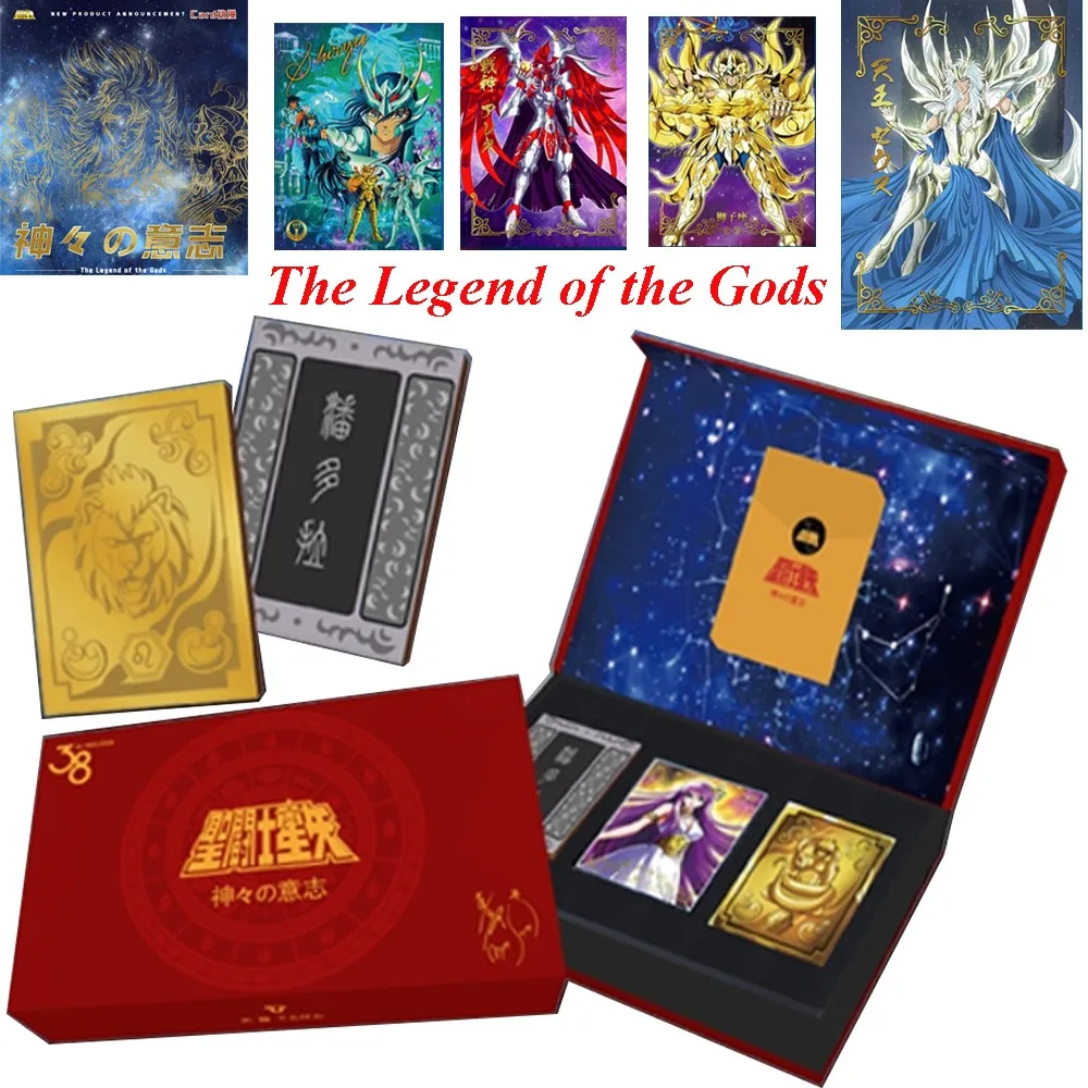 New Saint Seiya Collection Card 38th Anniversary Commemorative Gift Box Fantasy Animation Saori Kido Seiya Aiolia Rare SP Cards