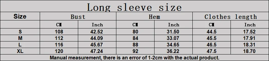 Size chart and fit details