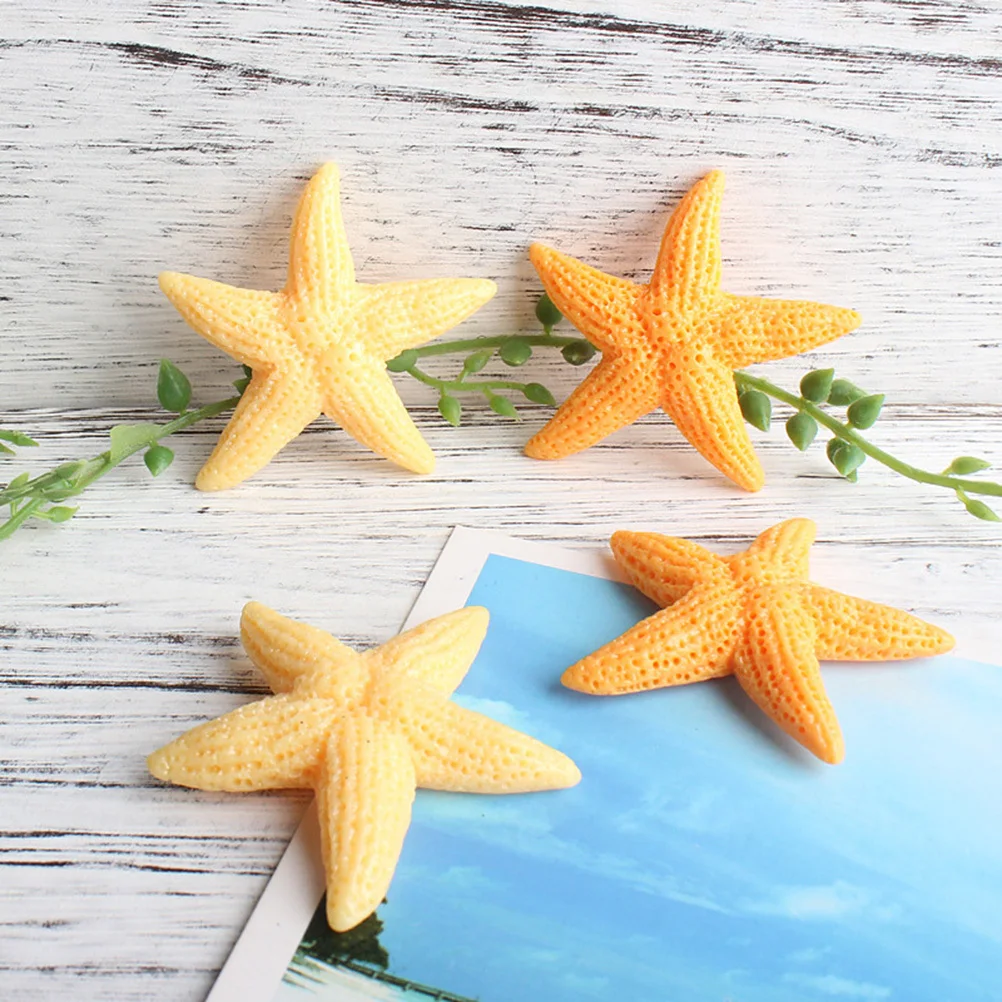 

Sea Star Stickers Orange Magnet Fridge Decals Decorative Wall Decals for Home Office Party Birthday Wedding Photography