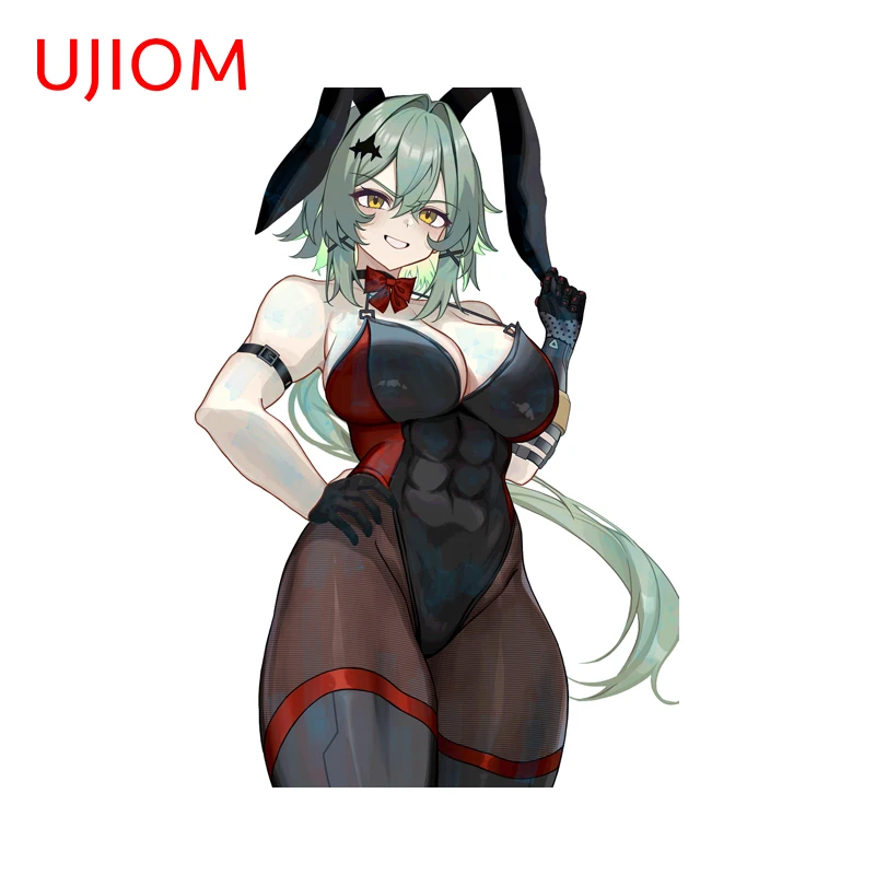 UJIOM Bunny Caesar Seductive Wall Sticker Eye-catching Zenless Zone Zero Item Aquaflask Decal Edgy Unique Game Room Murals
