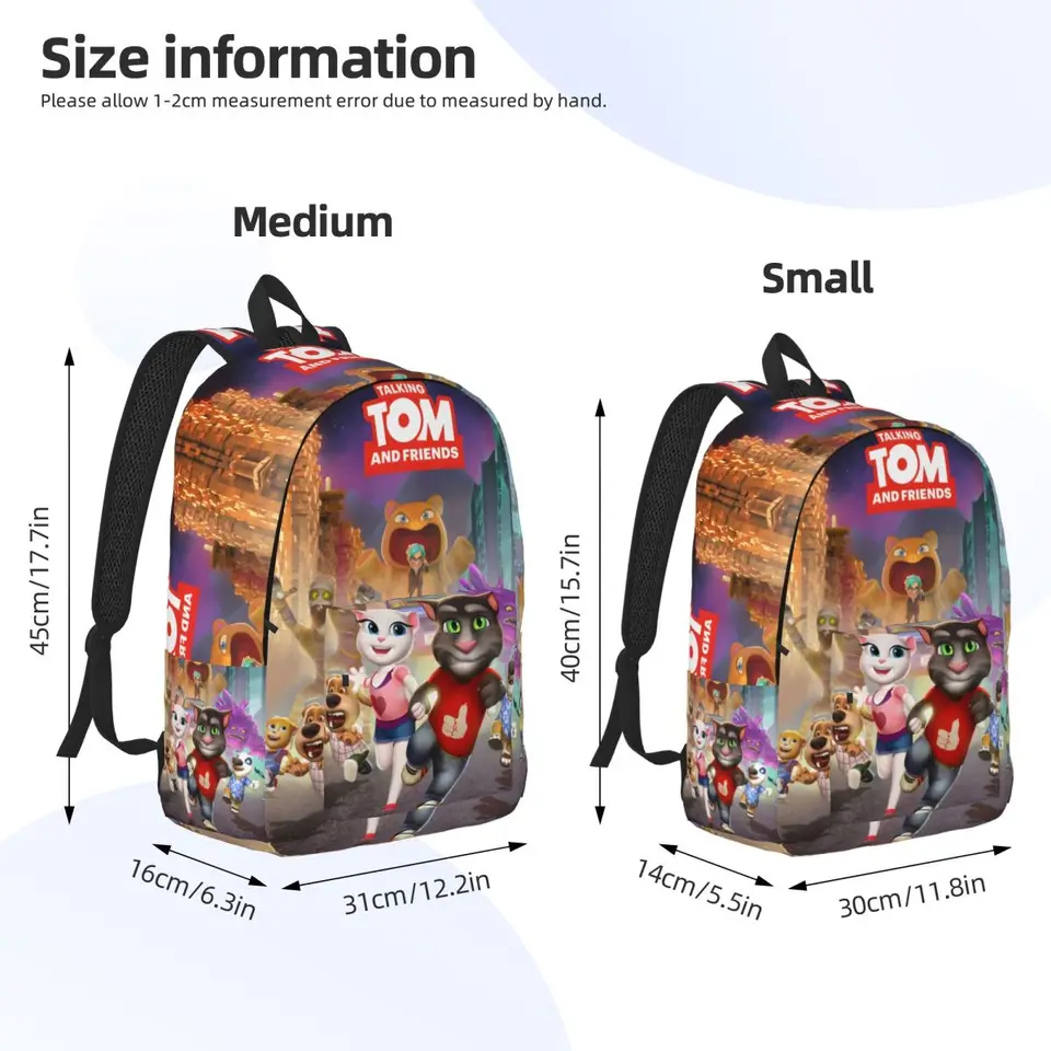 TALKINGTOM ゴルフバック Talking Tom And Friends Backpack for Men Women Fashion High School
