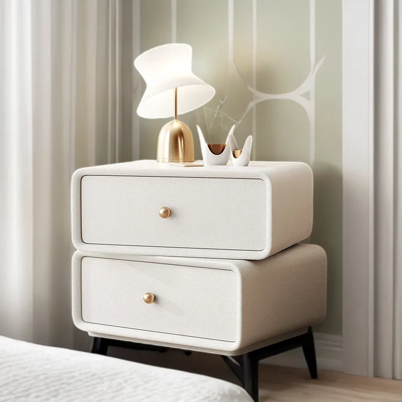 Bedside Tables Luxury Elegance Economy Table Nightstands Smooth Modern Side Bed Night Stand Cabinet Furnitures Room Bedroom Home