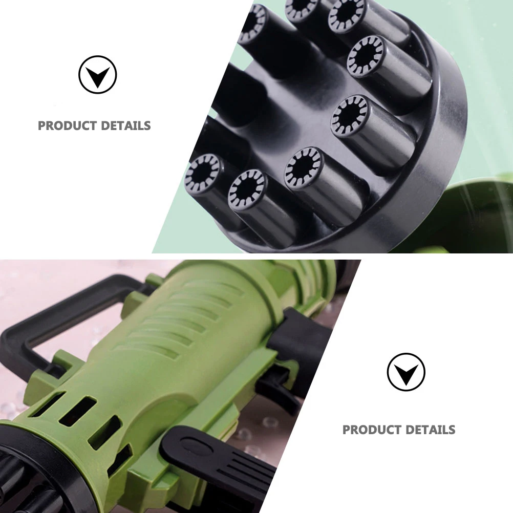 1 set Electric Machine For Kids Safe Durable No Burrs Easy Grip Creative Shape Bubble Maker Parent-Child Playtime Gift Outdoor