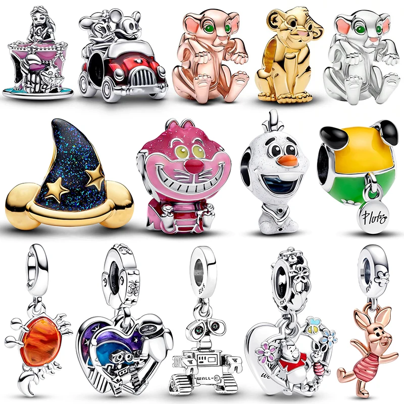 

Оригинальные бусины Pandora Disney Animal King Simba 925, подходят для браслетов, ожерелья для подвесок, серебро 925, женские роскошные ювелирные изделия своими руками