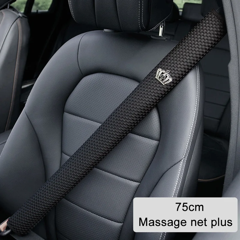 Car Seat Belt Shoulder Guard Padding Pad Four Seasons Massage Net Lengthened 23cm 30cm 50cm 75cm Car Interior Accessories