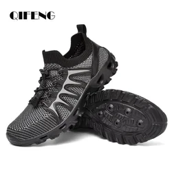 Summer Mens breathable casual Shoes Outdoor Aqua Shoes Air Mesh Sneakers Fashion Tenis Sport Sock Footwear Beach Shoes Fishing