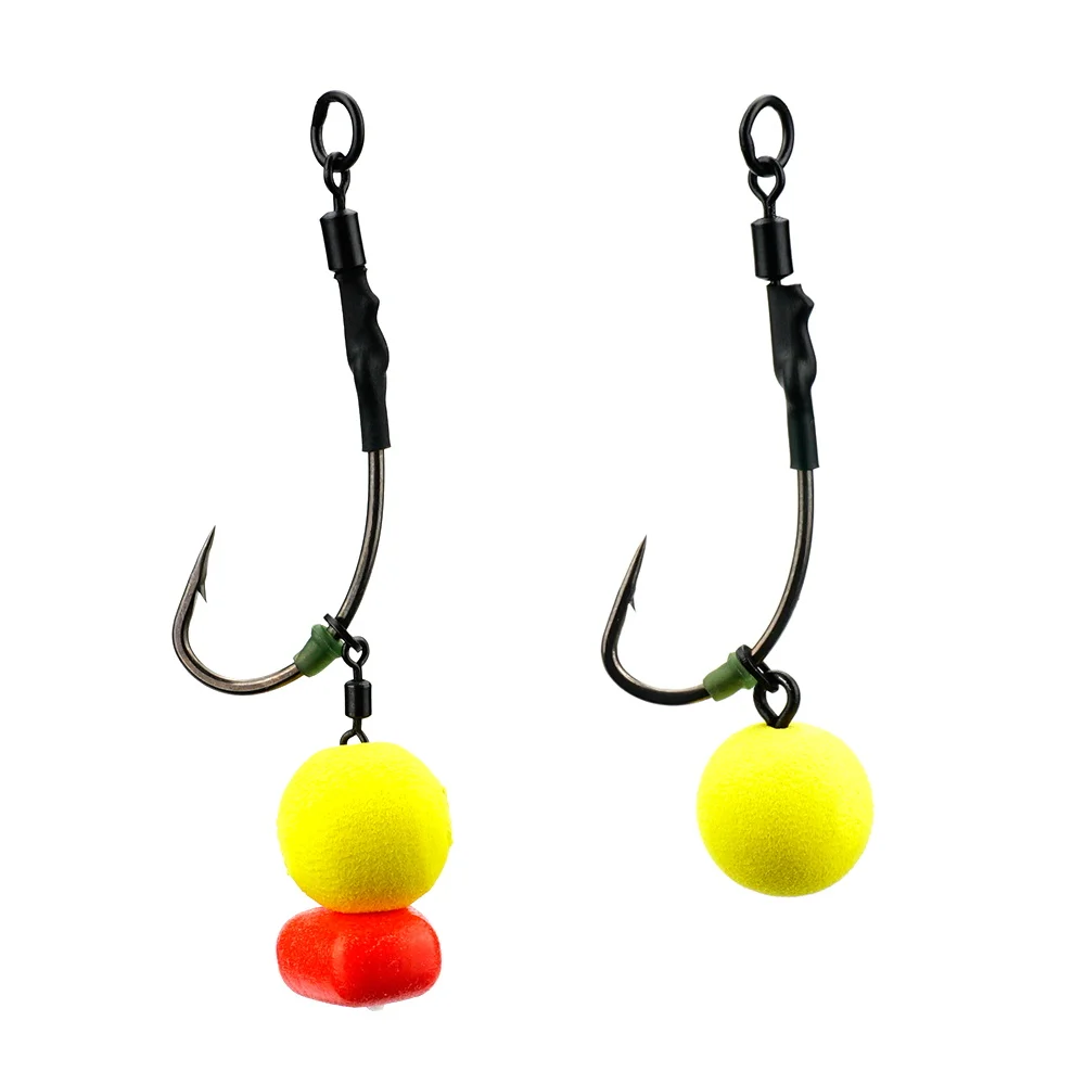 Hirisi الكارب الصيد الحفارات روني تلاعب هوك تلاعب مجموعة 4 قطعة جاهزة للاستخدام محطة معالجة أطقم ، معدات صيد الأسماك الملحقات