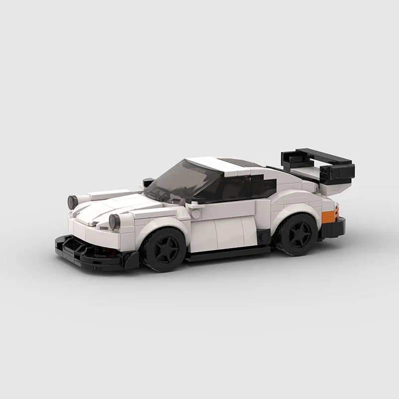 MOC White Racing Sports Cars Building Blocks Bricks DIY Sets Gifts Toys For Boys & Girls & Adults 321PCS