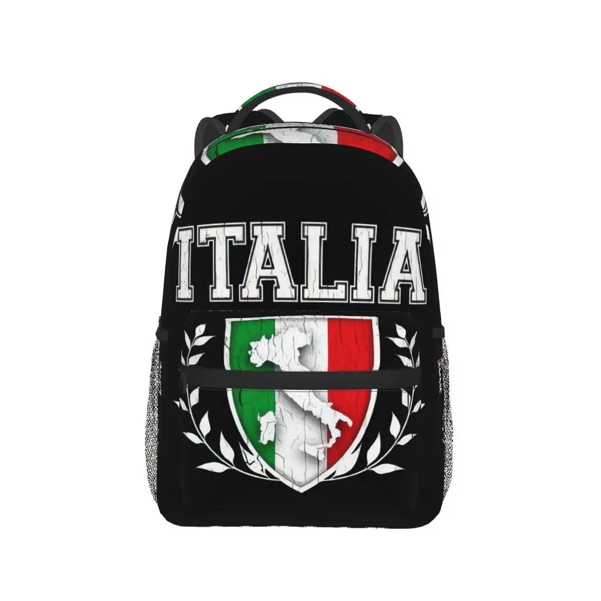 Italia Italy Italian Flag Casual Backpack Unisex Students Leisure Travel Computer Backpack