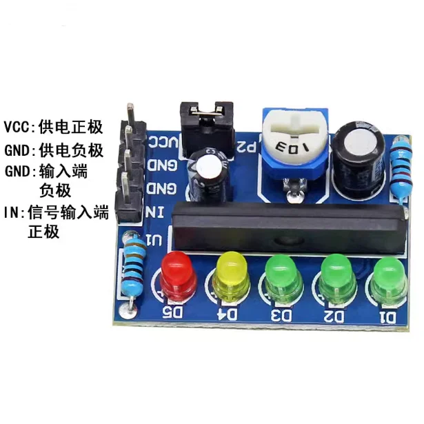 KA2284 Level Indicator Circuit Board Module 5 Point LED Power Audio Music Melody Level Display Module