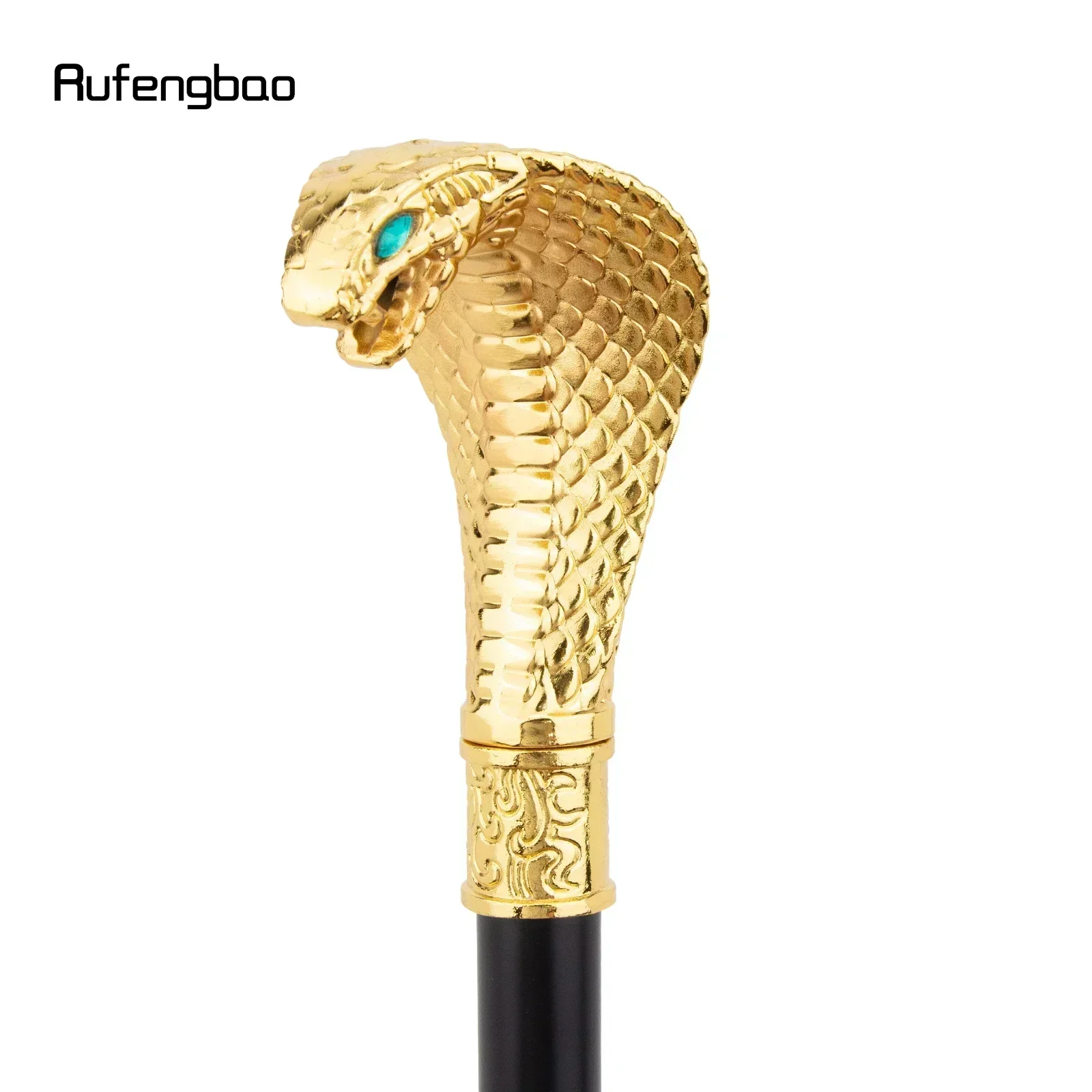Golden Luxury Cobra Snake Handle Fashion Walking Stick for Party Decorative Walking Cane Elegant Crosier Knob Walking Stick 94cm view 5